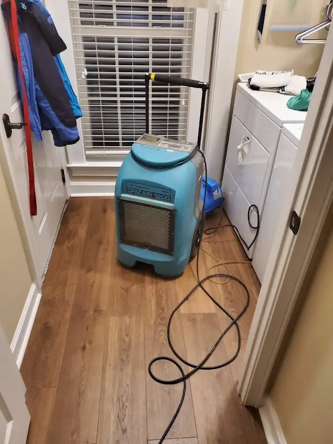 Commercial dehumidifier deployed for Flood Damage Cleanup in North Haven